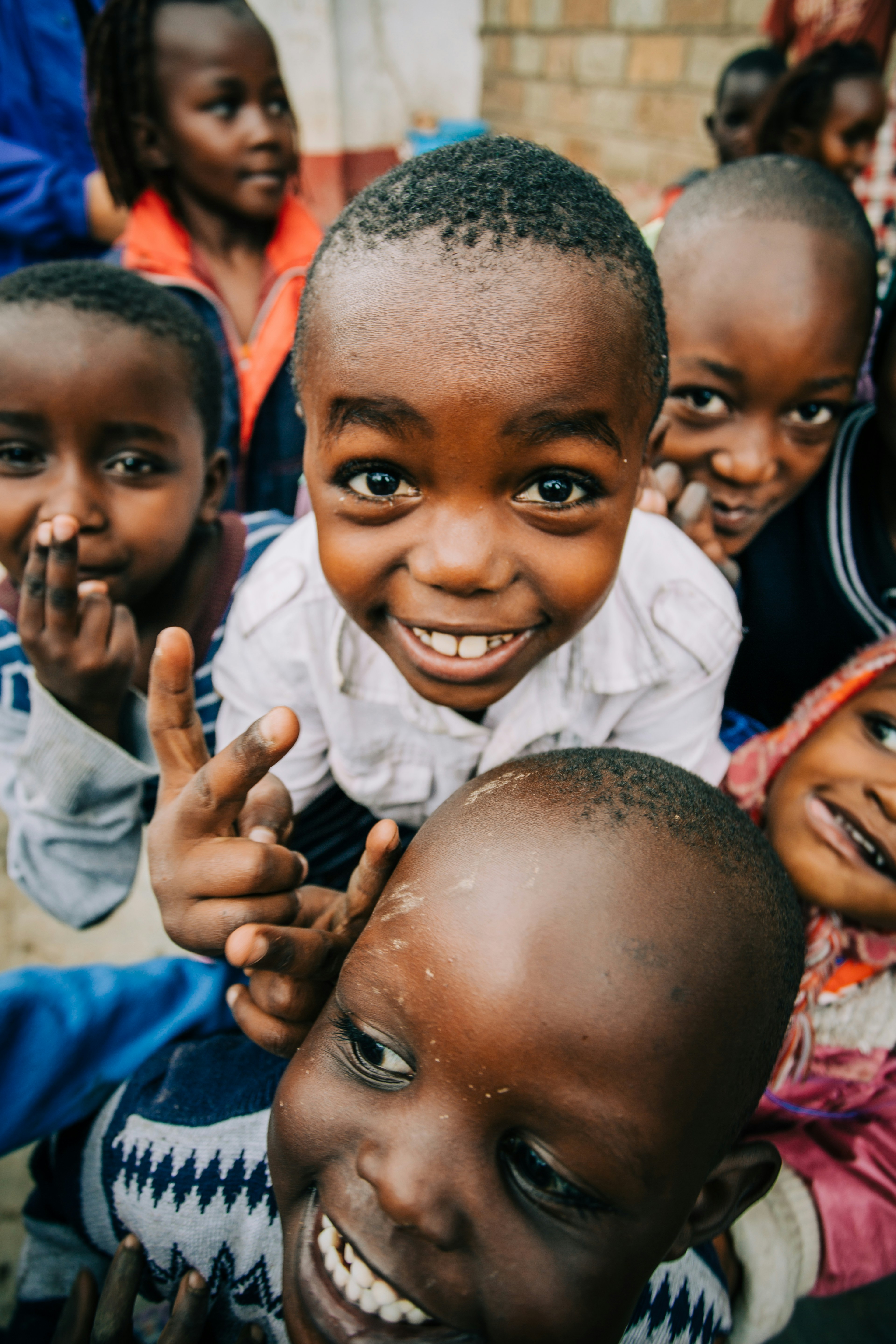 Smiling children who benefit from donor-funded care